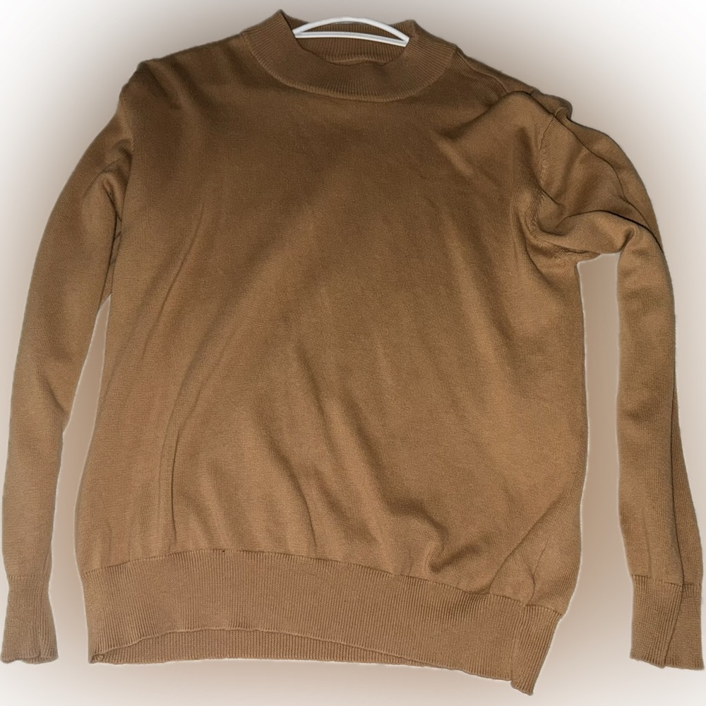 BRAEMAR by Jeremy Scott vintage retro light orange crew neck sweater